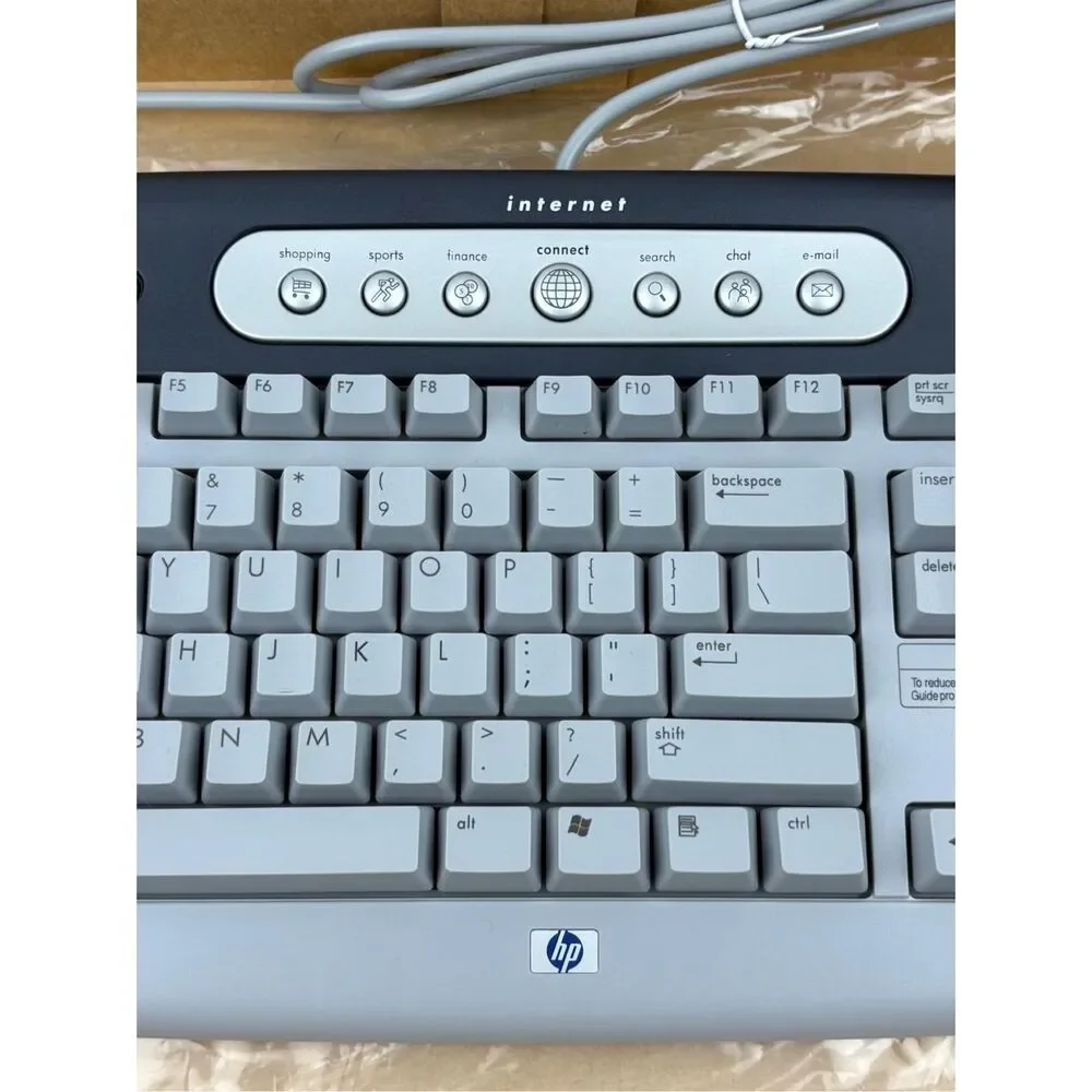 NOS New Old Stock HP Model 5181 Wired Multimedia Computer Keyboard Open Box